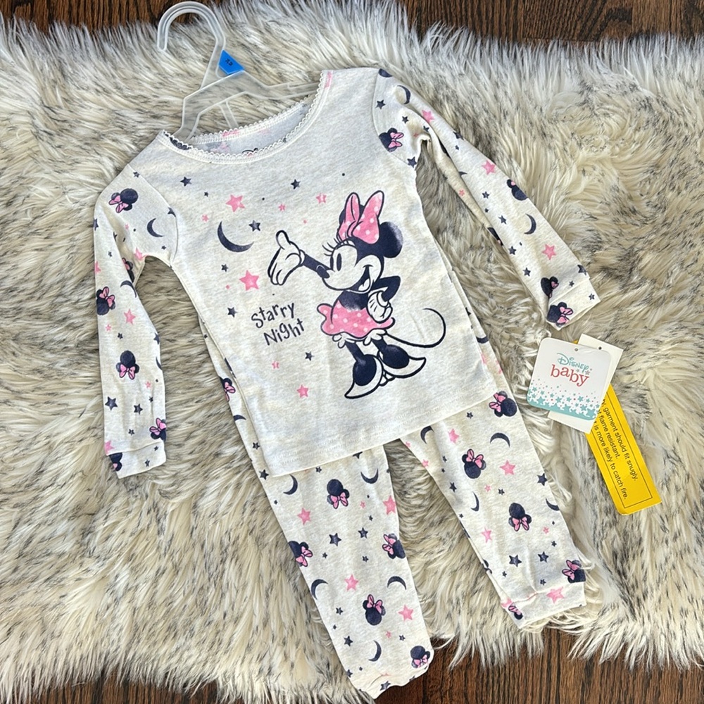 💕2/$30💕 24M NWT DISNEY Toddler Girl Pajama Sets